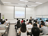 Summer Visit Programme of Fudan University Students: Ms. Wing Wong, Director of Academic Links (China) welcomes the students